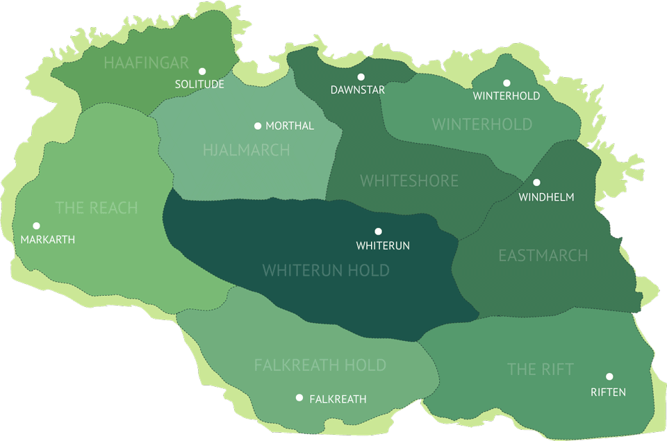 Map of Skyrim Houses
